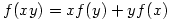 f(xy)=xf(y)+yf(x)