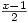 \frac{x-1}{2}